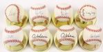 1982-99 Signed Baseball Collection - Lot of 8 w/ Nolan Ryan, Al Kaline, Greg Maddux, Don Drysdale & Wally Berger (JSA)