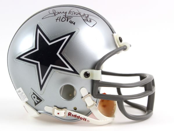 1994 circa Tony Dorsett Dallas Cowboys Signed Mini Helmet (JSA)