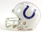 1990s Johnny Unitas Baltimore Colts Signed Mini Helmet (JSA)