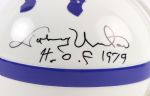 1990's Johnny Unitas Baltimore Colts Signed Mini Helmet (JSA)