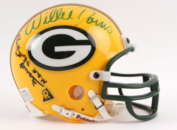 1990s Tony Canadeo Herb Adderley Willie Davis Forrest Gregg Jim Ringo Green Bay Packers Multi Signed Mini Helmet (JSA)