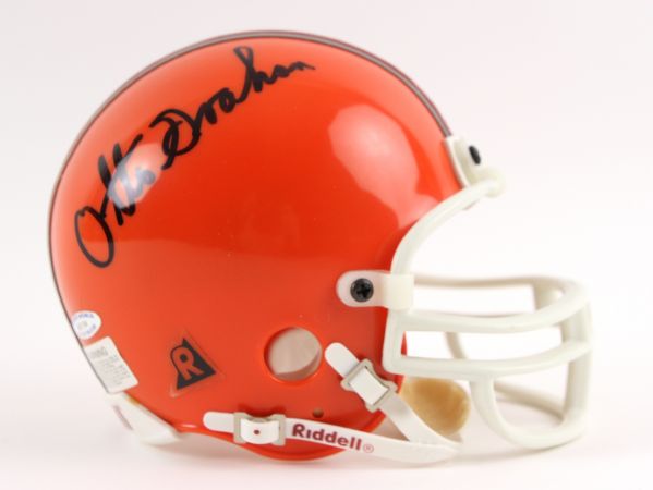 1990s Otto Graham Cleveland Browns Signed Mini Helmet (JSA)