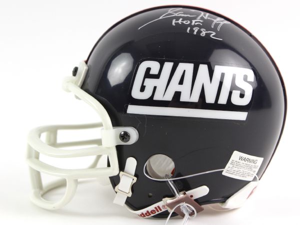 1990s Sam Huff New York Giants Signed Mini Helmet (JSA)