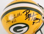 1990's Bart Starr Ray Nitschke Jim Taylor Lionel Aldridge Green Bay Packers Signed Mini Helmet (JSA)