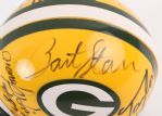 1990's Bart Starr Ray Nitschke Jim Taylor Lionel Aldridge Green Bay Packers Signed Mini Helmet (JSA)