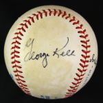 1982 Johnny Mize George Kell Dual Signed OAL MacPhail Baseball (JSA)