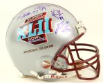 2008 Kevin Boss Kevin Boothe Barry Cofield Madison Hedgelock New York Giants Multi Signed Super Bowl XLII Full Size Helmet (JSA)