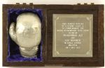 1975 Muhammad Ali Joe Bugner World Heavyweight Title Fight Commemorative Pewter Boxing Glove