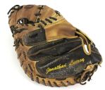 2014 Jonathan Lucroy Milwaukee Brewers Signed Game Worn Catchers Mitt (MEARS LOA/Waukesha Sportscards COA)