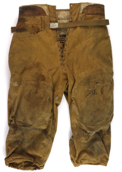 1910s circa Game Used John Brine College Outfitters Padded Football Pants (MEARS LOA)