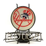 1982 circa New York Yankees Bud Light Neon Bar Sign