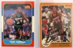 1986 circa Terry Cummings Milwaukee Bucks Signed Game Worn Puma Sneakers w/ Pair of Wristbands & Signed Trading Cards (MEARS LOA/JSA)