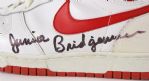 1985 Junior Bridgeman Los Angeles Clippers Signed Game Worn Nike Sneakers (MEARS LOA/JSA)