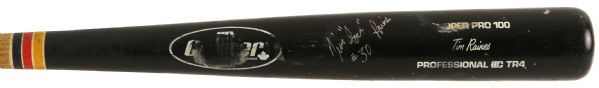 1980s-90s Tim Raines Expos/White Sox Singed Professional Model Cooper Game Used Bat (MEARS LOA/JSA)