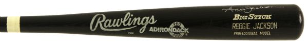 1980s Reggie Jackson New York Yankees Signed Rawlings Adirondack Bat *JSA*