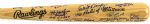 1980s Rookie of the Year Multi Signed Rawlings Adirondack Big Stick w/ 22 Signatures Including Roy Sievers, Wally Moon, Tony Kubek, Dwight Gooden & More (JSA)