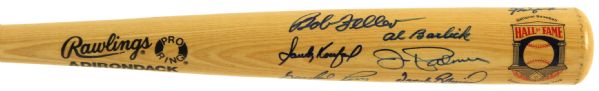 1980s Hall of Fame Multi Signed Rawlings Adirondack Cooperstown Bat w/ 11 Signatures Including Sandy Koufax, Bob Gibson, Al Barlick & More *JSA*