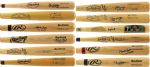 1970's-90's Massive Hall of Fame All Star Award Winner Signed Baseball Bat Collection - Lot of 63 w/ Ernie Banks, Duke Snider, Yogi Berra & Many More (MEARS LOA) 