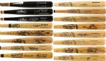 1970's-90's Massive Hall of Fame All Star Award Winner Signed Baseball Bat Collection - Lot of 63 w/ Ernie Banks, Duke Snider, Yogi Berra & Many More (MEARS LOA) 