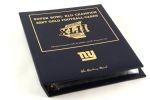 2008 Super Bowl Champion New York Giants Danbury Mint 22kt Gold Football Card Collection - Set of 50 Cards w/ Binder