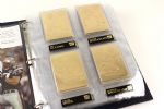 2008 Super Bowl Champion New York Giants Danbury Mint 22kt Gold Football Card Collection - Set of 50 Cards w/ Binder