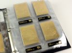 2008 Super Bowl Champion New York Giants Danbury Mint 22kt Gold Football Card Collection - Set of 50 Cards w/ Binder