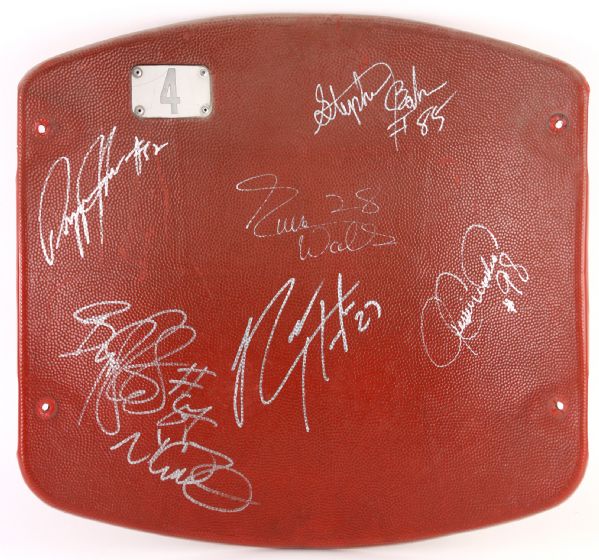 1970s-90s New York Giants Multi Signed Giants Stadium Seatback w/ 6 Signatures Including Pepper Johnson, Jessie Armstead & More (JSA)