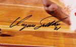 1980's Dominique Wilkins Kevin McHale Hawks/Celtics Signed 26 x 28 Framed Display (JSA)