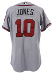 2006 Chipper Jones Atlanta Braves Game Worn Road Jersey (MEARS LOA/MLB Hologram)