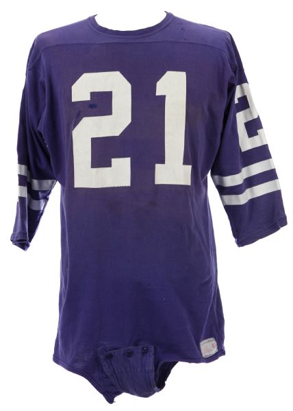 1964-68 Eddie Meador Los Angeles Rams Game Worn Home Jersey (MEARS LOA)