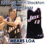 2002-03 John Stockton Utah Jazz Game Worn Road Jersey (MEARS LOA)