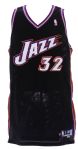 2002-03 Karl Malone Utah Jazz Game Worn Road Jersey (MEARS LOA)