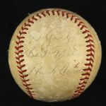 1970-73 Game Used ONL Feeney Baseball w/ Hank Aaron Clubhouse Signature (MEARS LOA)