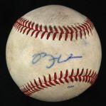 2004-05 Rickie Weeks Milwaukee Brewers Single Signed OML Moore Minor League Game Used Baseball (MEARS LOA/JSA)