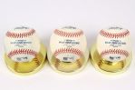 2003 Florida Marlins Pro Player Stadium OML Selig Game Used Baseball Collection - Lot of 3 (MEARS LOA)