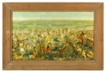 1970s Anheuser Busch 21" x 31" Framed Old West Painting Collection - Lot of 2