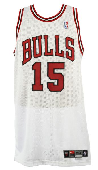 2000-01 Ron Artest Chicago Bulls Game Worn Home Jersey (MEARS LOA)