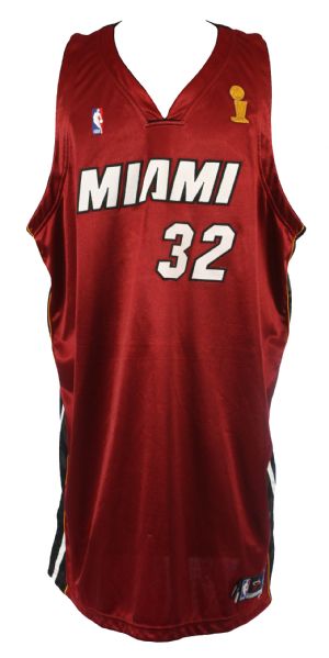 2006 Shaquille ONeal Miami Heat Postseason Road Jersey (MEARS LOA)