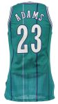 1995-96 Michael Adams Charlotte Hornets Signed Game Worn Road Jersey (MEARS LOA/JSA)