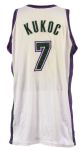 2002-03 Toni Kukoc Milwaukee Bucks Game Worn Home Jersey (MEARS LOA)