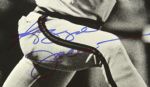 1982-86 Reggie Jackson California Angels Signed 11 x 14 Photo & (3) Reggie Wax Advertisements - Lot of 4 (JSA)