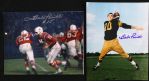 1990s Babe Parilli New England Patriots Signed 8" x 10" Photo - Lot of 2 (JSA)
