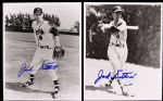 1990s Jack Dittmer Milwaukee Braves Signed 8" x 10" Photo - Lot of 2 (JSA)