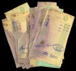 1974 Milwaukee Brewers Signed Hollenden House Receipt Collection - Lot of 36 w/ Bob Uecker, George Scott, Harvey Kuenn & More (MEARS LOA)