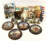 1960s-90s John Wayne Memorabilia Collection - Lot of 32 w/ Franklin Mint Porcelain Statues, Collector Plates & More