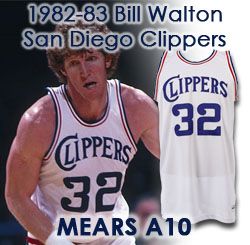 1982-83 Bill Walton San Diego Clippers Game Worn Home Jersey (MEARS A10)