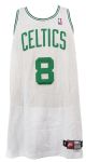 1997-98 Antoine Walker Boston Celtics Signed Game Worn Home Jersey (MEARS LOA/JSA)