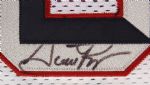 1998-99 Scottie Pippen Houston  Rockets Signed Photo Shoot Home Jersey (MEARS LOA)