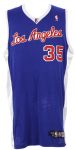 2007-08 Chris Kaman Los Angeles Clippers Signed Game Worn Road Jersey (MEARS LOA/JSA)