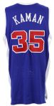 2007-08 Chris Kaman Los Angeles Clippers Signed Game Worn Road Jersey (MEARS LOA/JSA)